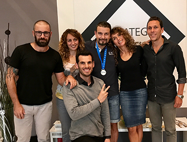 Michele Cicognani con nutrizionista sportivo Lorenzo Bergami da strategic nutrition center